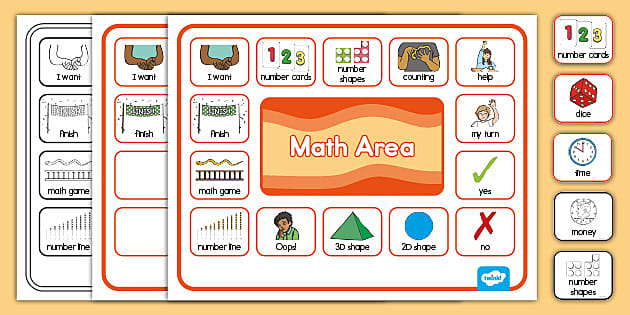 Math Area Communication Board