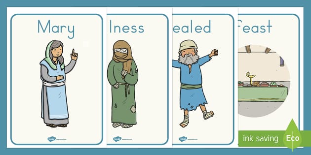 The Miracles of Jesus Bible Stories Posters