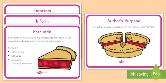 Author's Purpose P.I.E Posters Image