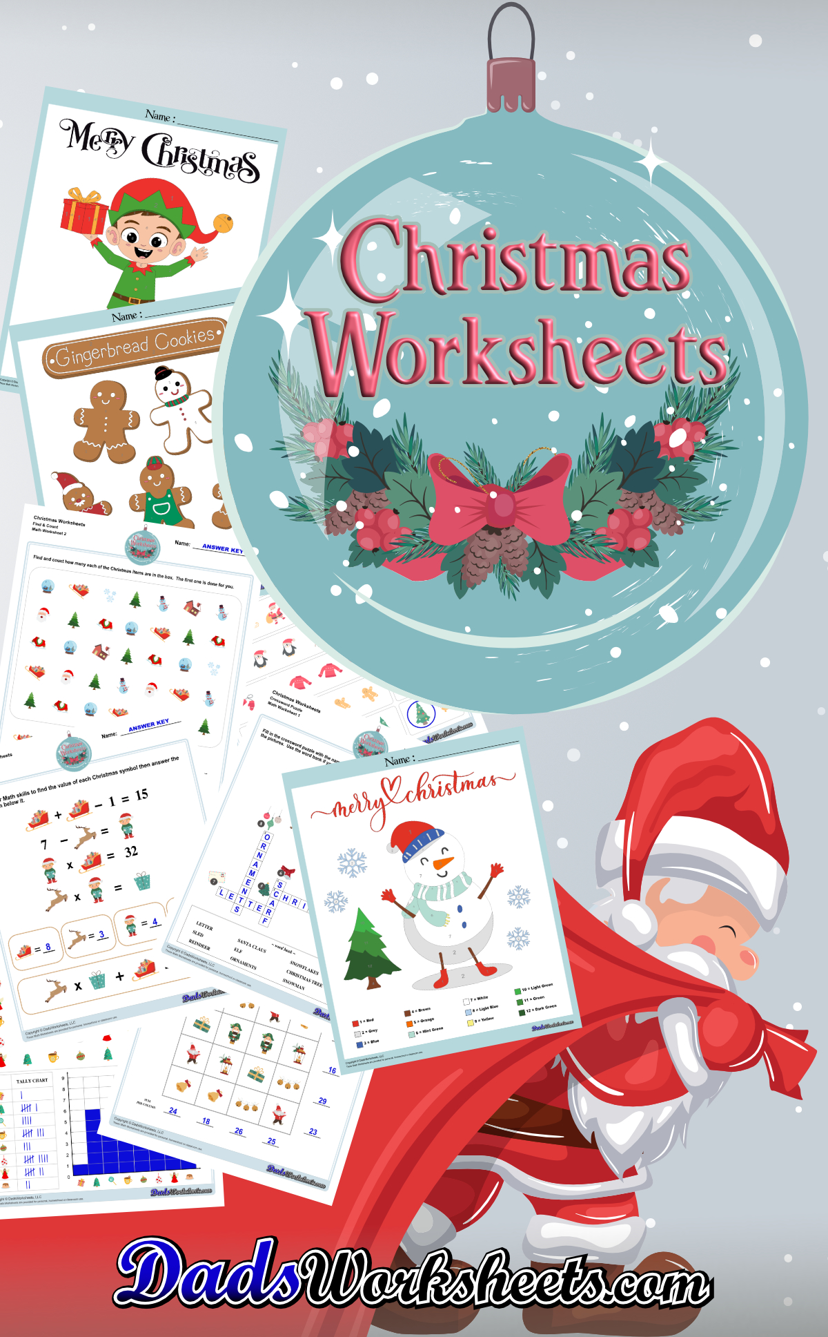 Free Printable Christmas Theme Worksheets Free Printable Christmas Theme Worksheets