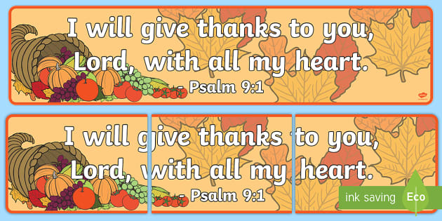 Psalm 9:1 Memory Verse Banner Image