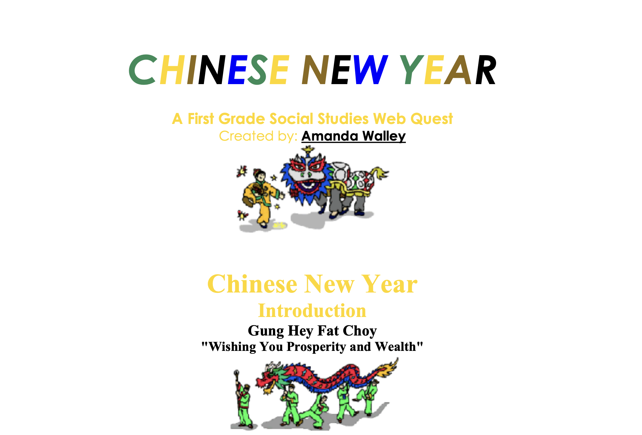 chinese web quest