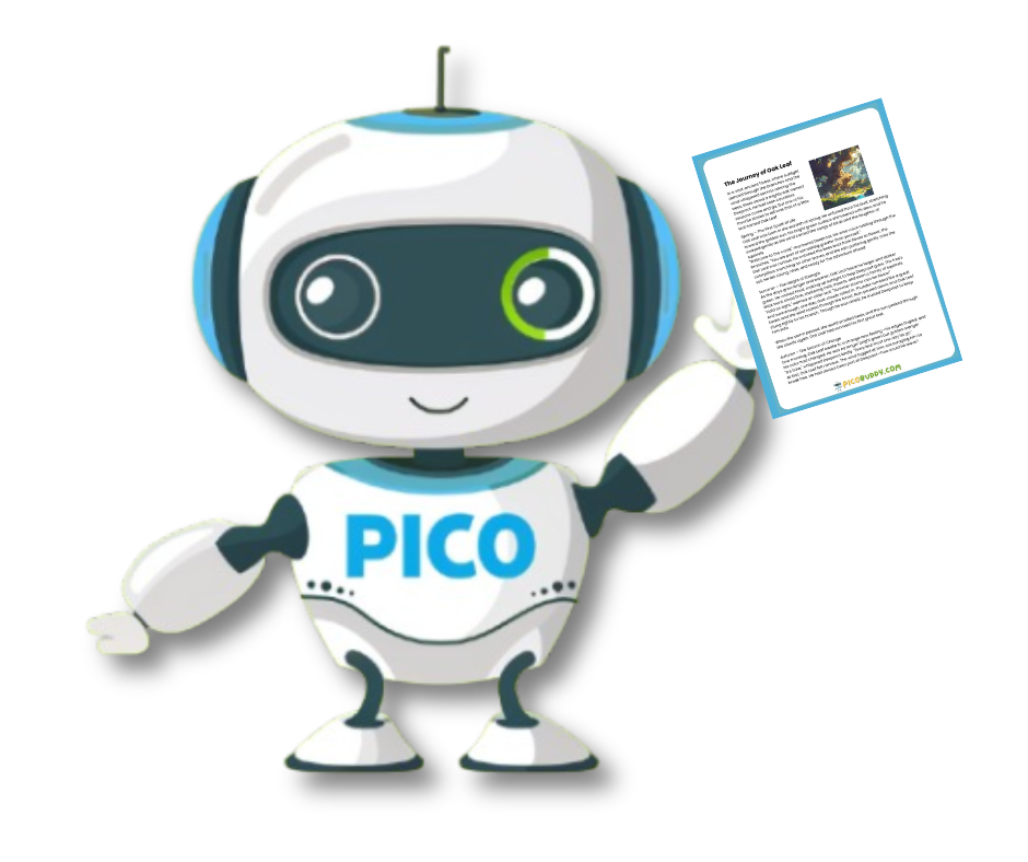 PicoBuddy with a reading passage