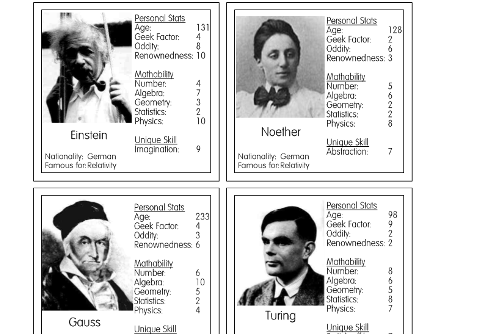 cards of mathematics