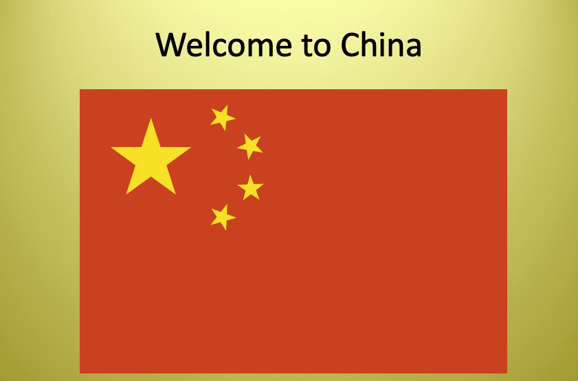 welcome to china