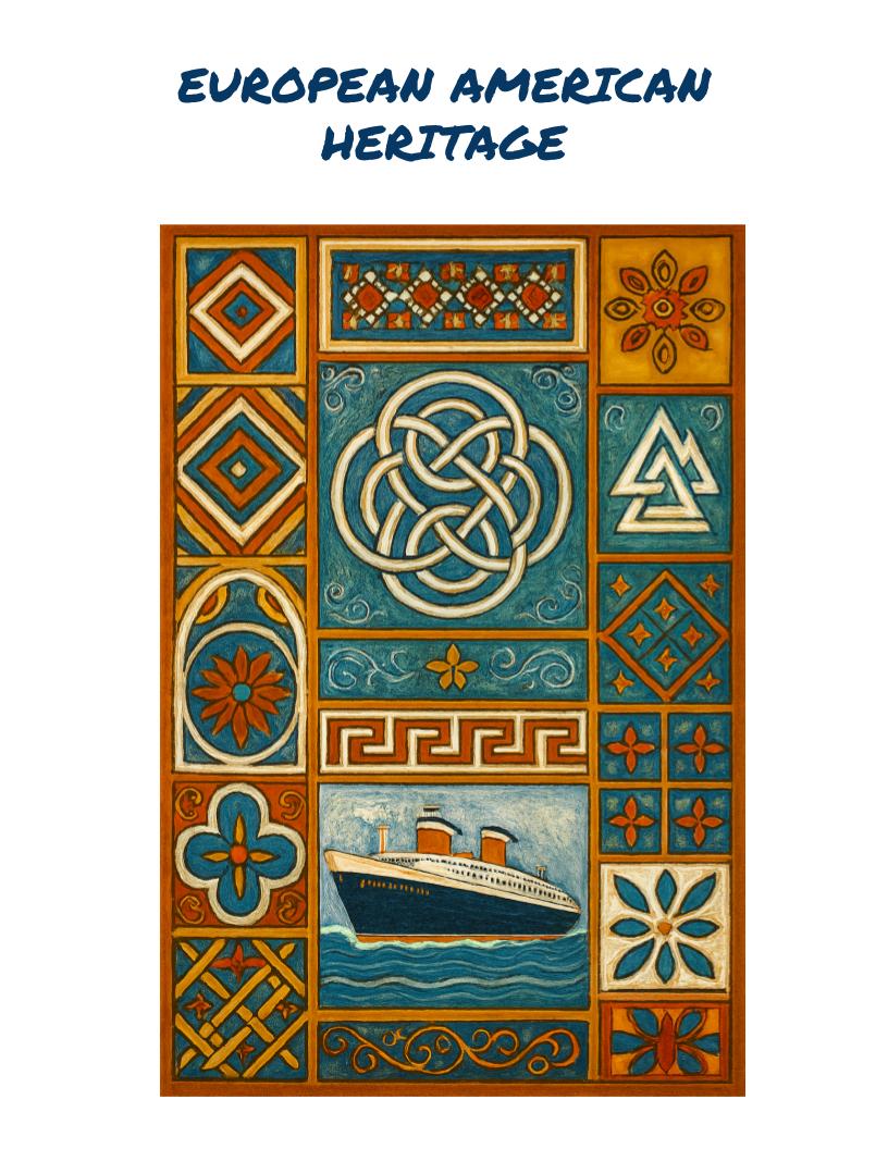 Herencia Europea-Estadounidense + European American Heritage Mini Biographies, Logic Puzzles, and Word Games