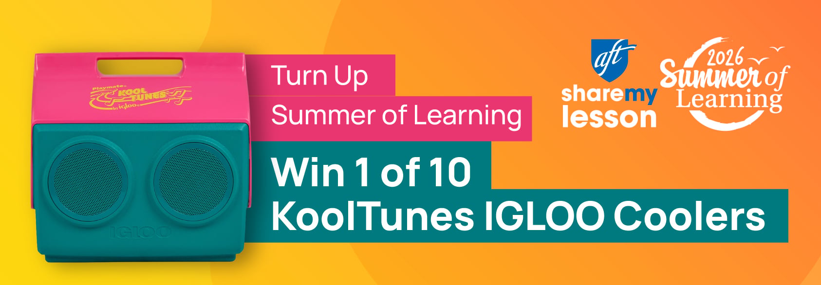 Win 1 of 10 KoolTunes IGLOO Coolers