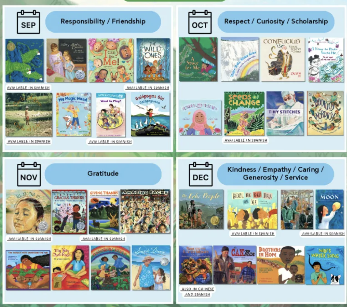 Core Values and Life Skills for Every Month