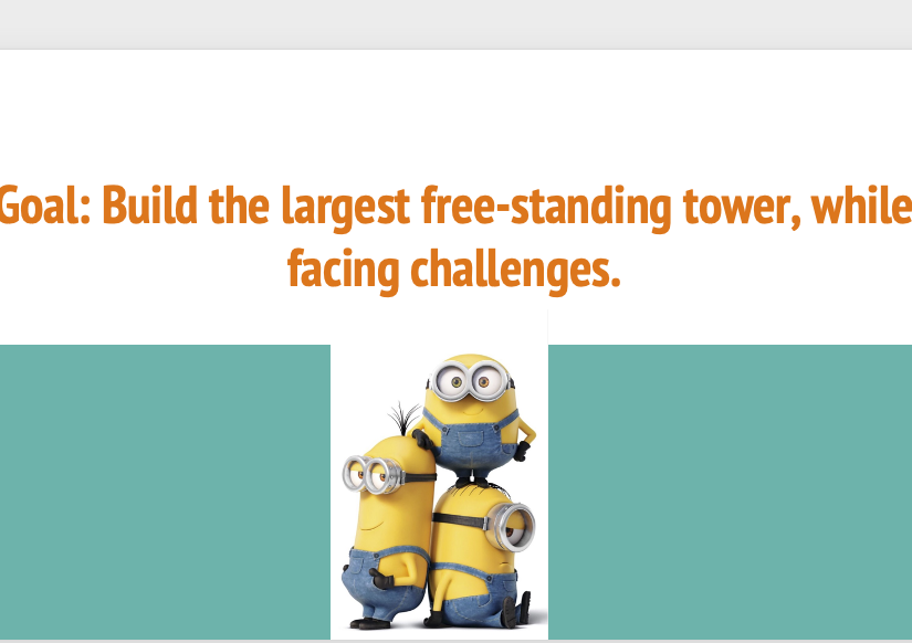 TEAMwork:Together Everyone Achieves More...Build A Tower 