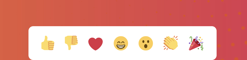 reaction icons