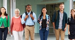 row of teachers