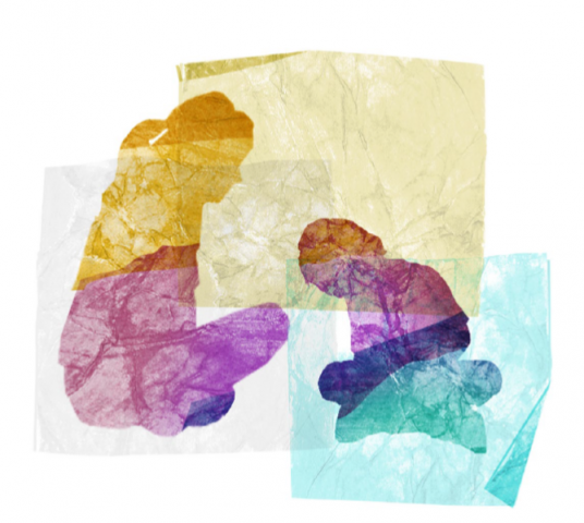sketch of two individuals sitting