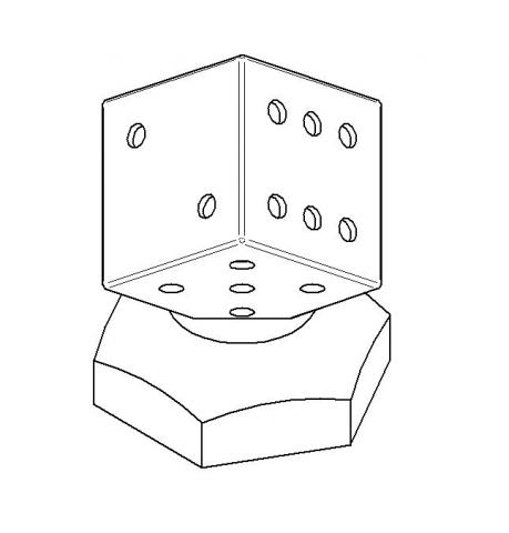 Dice on Hexagon Base