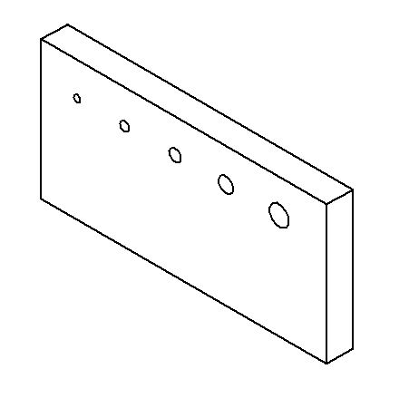 Thread Comparison plate SAE tapped holes