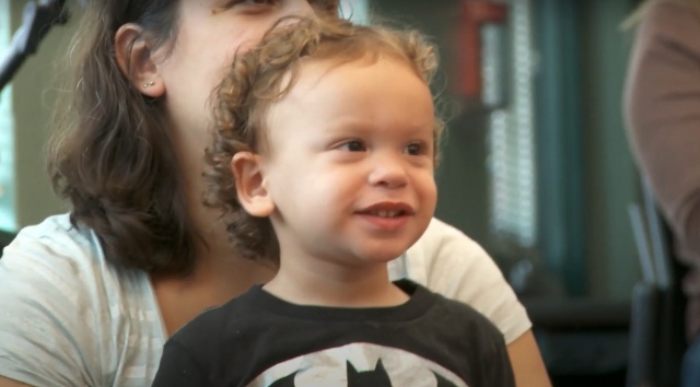 child with parent