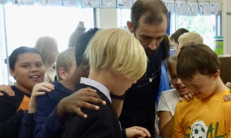 Two students and an instructor 