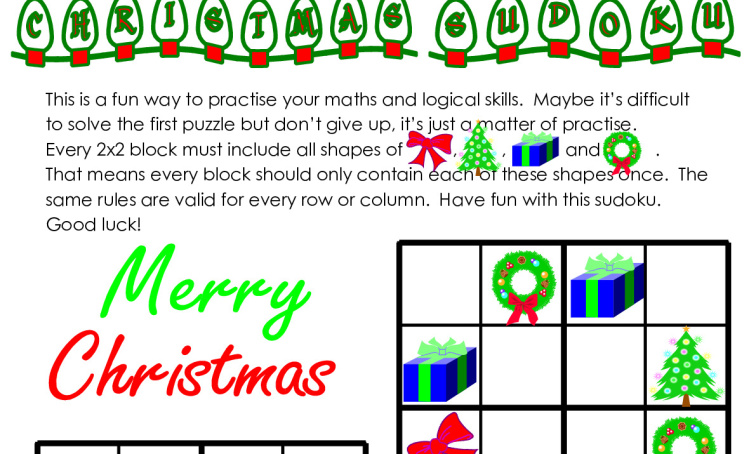 Preview of Christmas_Themed_Sudoku_4x4_(10).pdf - page 1